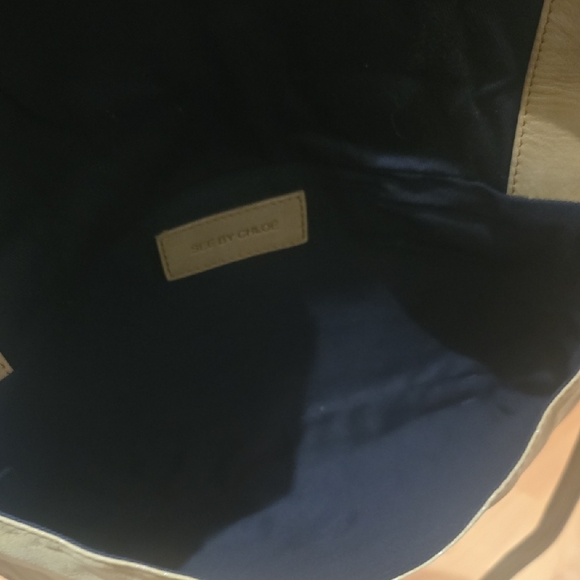 See By Chloe Tan and Black Crossbody Bag with Bow Accent - Picture 12 of 13